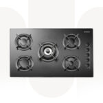 CVG9CB SASO |90 Cm Built In 5 Burners Gas Hob | Black