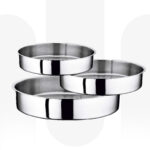 4006 | 3 Pcs Tray Set | Stainless Steel