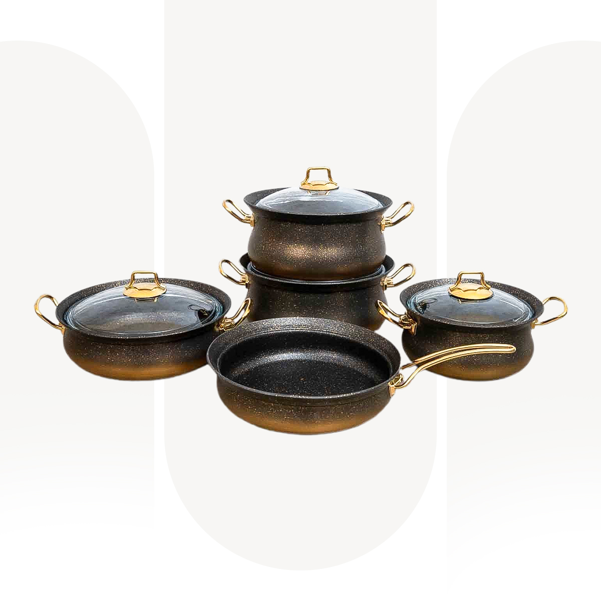 3045-Black-Gold-OMS-9-Gold-Granitec-Induction-Safe-Cookware-Set---Made-in-Turkey 3045