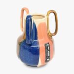 Triple-Handle Ceramic Decorative Vase