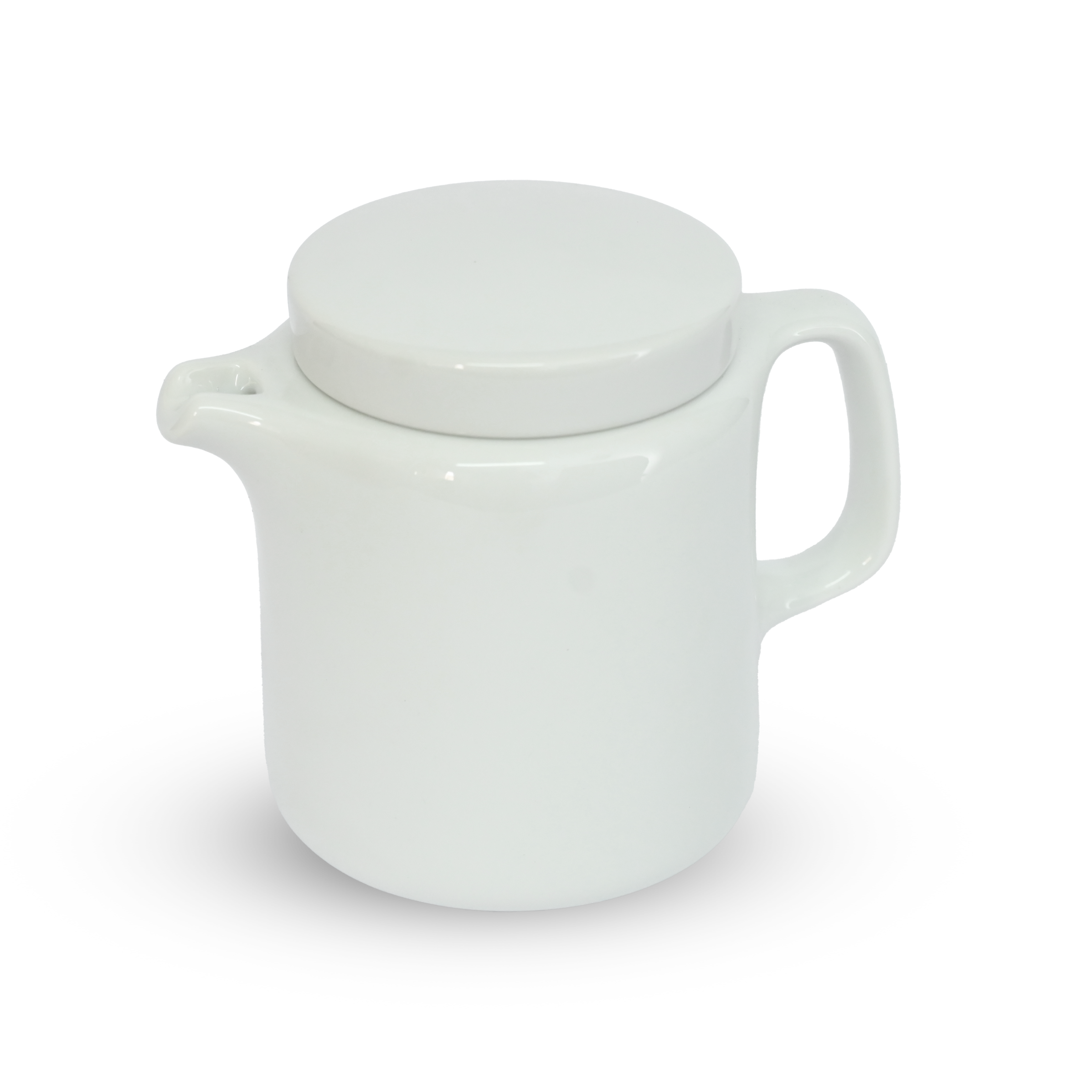 Ceramic Tea & Coffee Pot with Lid | White