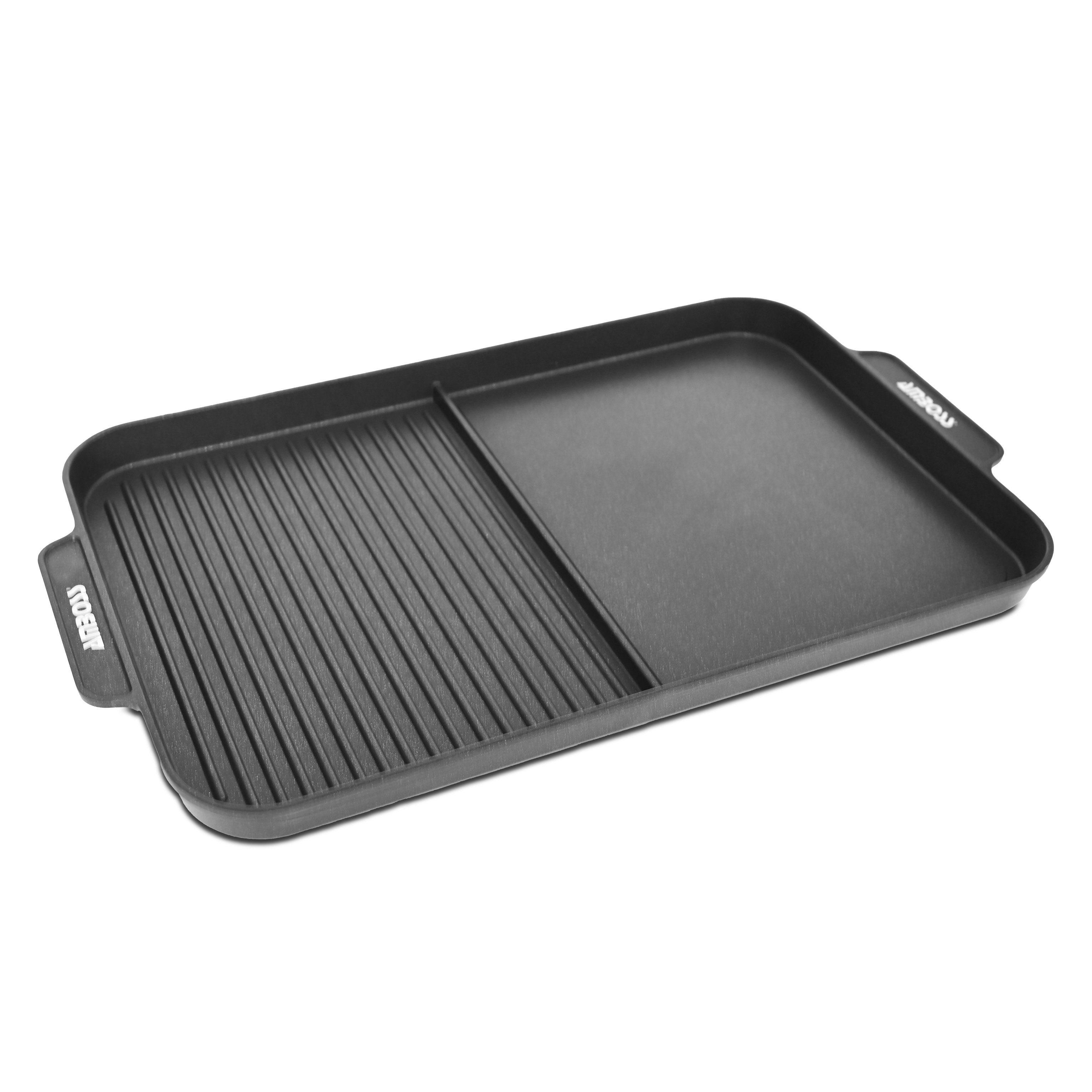 Double Sided Non-Stick Grill & Griddle Pan with Handles