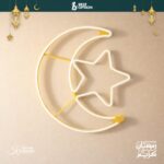 Neon Moon & Star LED (60×51cm) Wall Light | Hanging Light for Indoor/Outdoor Decoration