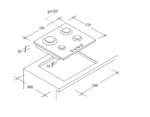 CVG64SGNXLPG hob